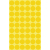 Avery Gekleurde Markeringspunten, geel, Ø 12,0 mm, permanent klevend