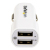StarTech.com Caricatore accendisigari a doppia presa USB - Adattatore USB auto ad alta potenza ( 17W - 3.4 Amp) - bianco