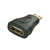 Lindy 41207 tussenstuk voor kabels HDMI Zwart