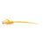 C2G 0,3 m Cat6a ungeschirmtes (UTP) flaches Ethernet Patchkabel mit Rastnasenschutz – gelb