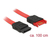 DeLOCK 83956 SATA-kabel 1 m SATA 7-pin Zwart, Rood