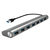 LogiLink UA0308 Schnittstellen-Hub USB 3.2 Gen 1 (3.1 Gen 1) Type-A 5000 Mbit/s Grau