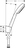 Hansgrohe Crometta 100 Chrom, Weiß 1,25 m