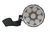 Manhattan 3er-Pack LED-Aluminiumtaschenlampe, 45 Lumen Ausgangsleistung, neun LEDs, kompaktes Format, schwarz
