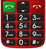 Evolveo EasyPhone FM 5,84 cm (2.3") 105 g Vörös Telefon időseknek