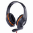Gembird GHS-05-O hoofdtelefoon/headset Bedraad Hoofdband Gamen Zwart, Oranje