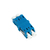 LogiLink FA03LC1 adattatore di fibra ottica LC Blu, Bianco