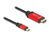 DeLOCK 80096 video kabel adapter 2 m USB Type-C HDMI Zwart, Rood