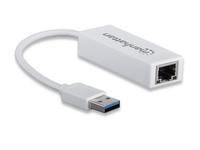 MANHATTAN USB Adapter USB 2.0 -> RJ45 Fast Ethernet weiß