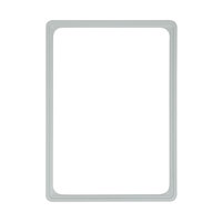 Preisauszeichnungstafel / Plakatwechselrahmen / Plakatrahmen aus Kunststoff | grau ähnl. RAL 7035 DIN A4 längsseitig