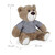 Relaxdays Türstopper Teddybär, süß, für Boden, innen, schwer, Stoff Tier, Deko Türsack HxBxT 21 x 22 x 15 cm, hellbraun