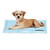 Relaxdays Kühlmatte Hund, ver. Größen, selbstkühlende Hundematte, Gel, abwischbar, Kühlunterlage für Haustiere, hellblau