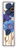 Counted Cross Stitch Kit: Bookmark: Blue Flowers - 2