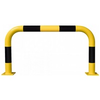 Black Bull Steel Collision Protection Guard - 600 x 1000mm - Yellow and Black - (195.18.943) Protection Guard - Indoor Use - 600 x 1000mm