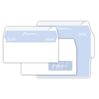 Buste con finestra Pigna Envelopes Silver90 90 g/m² 110x230 mm bianco conf. 500 - 0170578