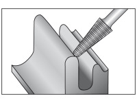 RUKO 116233 HM-Frässtift L 6,0 mm Rundkegel/KVZ