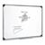 5 Star Office Whiteboard Drywipe Magnetic with Pen Tray and Aluminium Trim W1200xH900mm