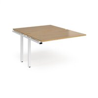 Adapt sliding top add on units 1200mm x 1600mm - white frame and oak top