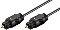 Toslink-Kabel 2,2 mm, 3 m, Schwarz - Toslink-Stecker > Toslink-Stecker, ø 2,2 mm