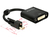 Adapter mini Displayport 1.2 Stecker mit Schraube an DVI Buchse 4K Aktiv schwarz, Delock® [62639]
