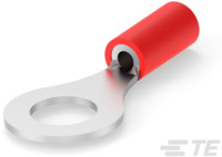 Isolierter Ringkabelschuh, 0,26-1,65 mm², AWG 22 bis 16, 6.73 mm, M6, rot