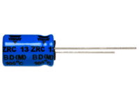 Elektrolytkondensator, 2200 µF, 16 V (DC), ±20 %, radial, RM 5 mm, Ø 12.5 mm