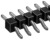 Stiftleiste, 20-polig, RM 2.54 mm, abgewinkelt, schwarz, 10050354