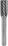 Keményfém maróstift, hengeres laposfejű 12mm átmérőjű RUKO 116018