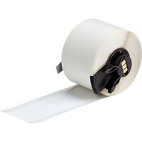 White Polyester Tape for M611, BMP61 and BMP71 33.02 mm X 15.24 m PTL-100-489, White, Self-adhesive printer label, Continuous label,Printer Labels