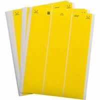 LaserTab Laser Printable Labels 63.50 mm x 25.40 mm LAT-21-747-1-YL, Yellow, Self-adhesive printer label, Die-cut label, Polyester, Etichette per stampante