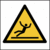 Fahnenschild - Warnung vor Rutschgefahr, Gelb/Schwarz, 20 x 20 cm, Aluminium