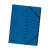 Ordnungsmappe A4 Colorspan 1-12 blau, Colorspan-Karton, 355 g/qm