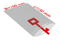 PE-Druckverschlussbeutel 100x150mm, 50µ, transparent, Eurolochung