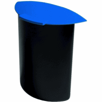Abfalleinsatz Moon mit Deckel 6 Liter für 1834 schwarz/blau