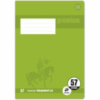 Vokabelheft Premium A4 40 Blatt mit 2 Trennlinien