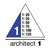 Teilung architect 1 = 1:20; 1:25; 1:50; 1:75; 1:100; 1:125