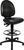 Arbeitsstuhl TEC 50 Sitz Kunstleder schwarz Sitzhöhe 590-840 mm mit Gleiter /Fuß