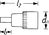 HAZET Schraubendreher-Steckschlüsseleinsatz 991-7 ∙ Vierkant hohl 12,5 mm (1/2 Z