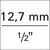Steckschlüsseleinsatz C-Profil 1/2" 22mm Gedore