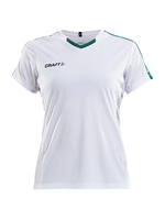 Craft Tshirt Progress Jersey Contrast W M White/Team Green