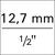 Steckschlüsseleinsatz 6-kant 1/2" 17mm mit Haltefunktion Wera