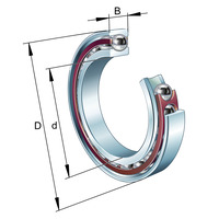 B7008-C-T-P4S-DUL FAG Spindellager B70..-C, 2er-Satz