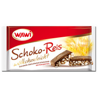 Wawi Schoko-Reis, Puffreis, Schokolade 40g Riegel