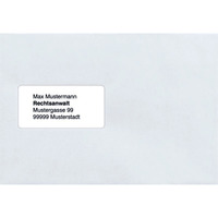 Nautilus Briefumschlag DIN C5, haftklebend, weiß, mit Fenster, Packung: 500 Stück