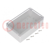 Enclosure: multipurpose; X: 120mm; Y: 200mm; Z: 75mm; polycarbonate