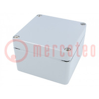 Enclosure: multipurpose; X: 124mm; Y: 125mm; Z: 81mm; ALN; aluminium