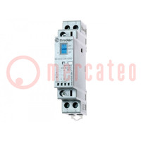 Contactor: 2-pole installation; 25A; 24VAC,24VDC; NC + NO; IP20