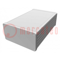 Carcasa: con panel; 1455; X: 103mm; Y: 160mm; Z: 53mm; aluminio; rojo