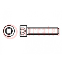 Schraube; M2x12; 0,4; Kopf: Zylinder; Sechskant; HEX 1,5mm; DIN 912