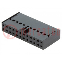 Plug; wire-board; female; C-Grid III; 2.54mm; PIN: 24; w/o contacts